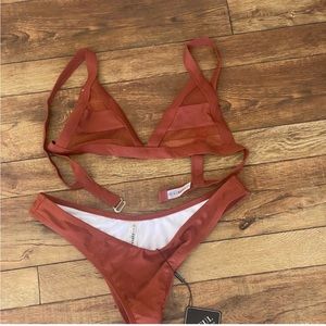 NWT Zaful Two Piece Brown/Rust Colored Bikini.